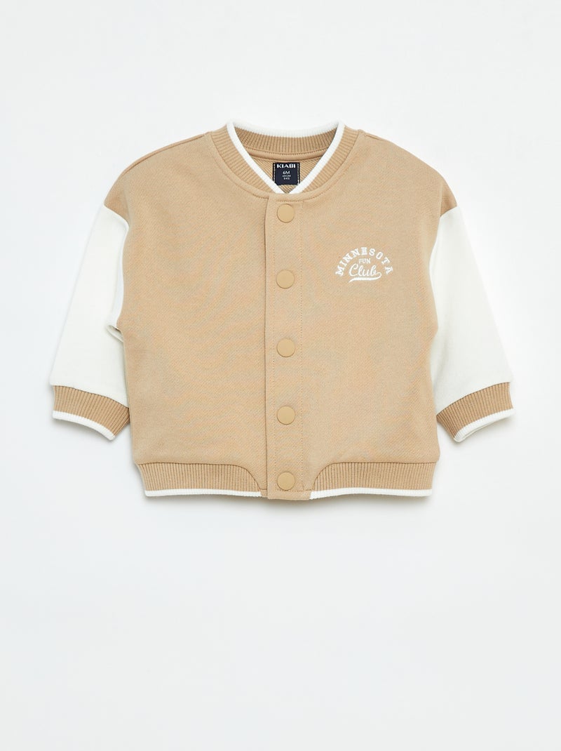 Vest in campusstijl Beige - Kiabi