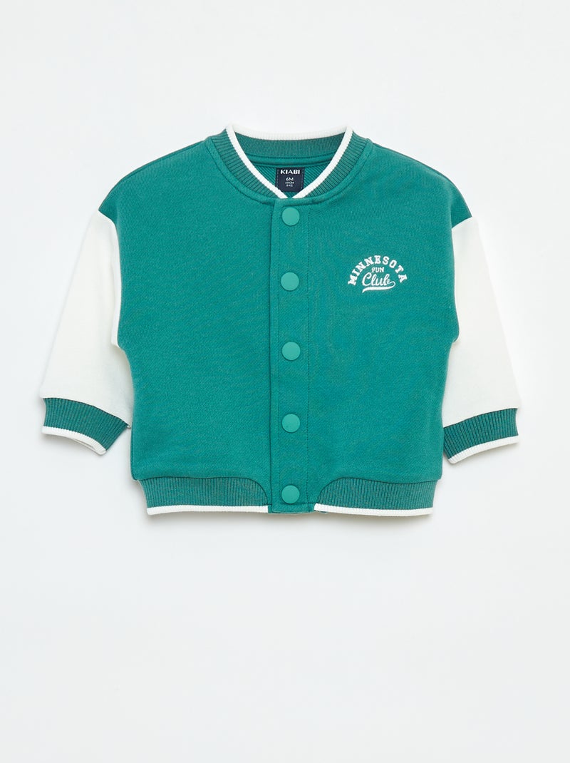 Vest in campusstijl Groen - Kiabi