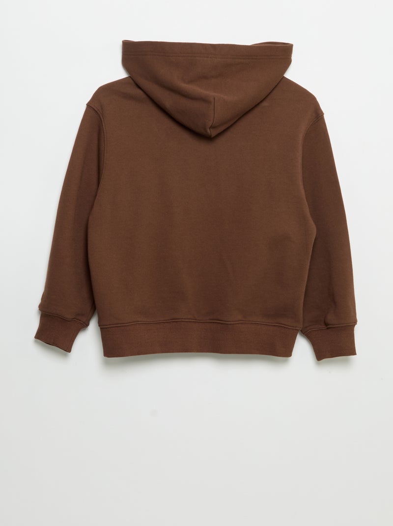 Vest met capuchon Bruin - Kiabi
