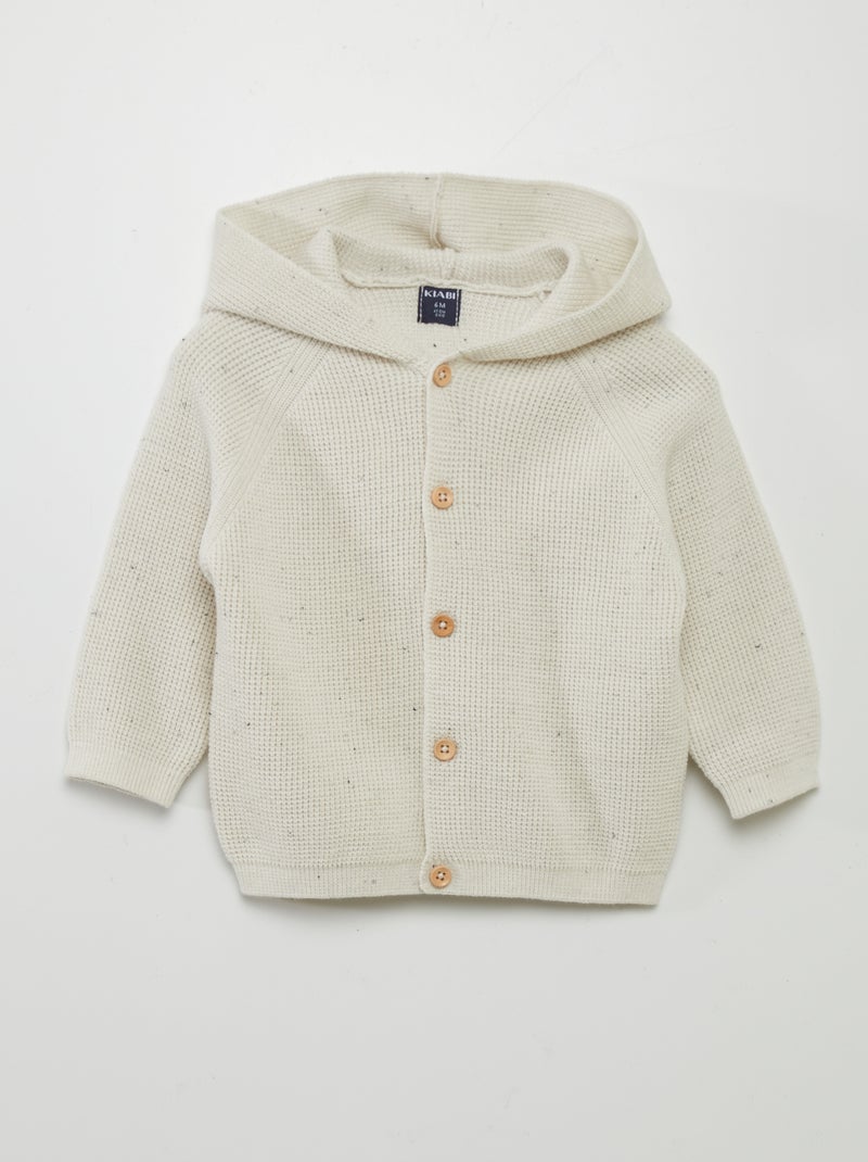 Vest met capuchon van tricot BIEGE - Kiabi