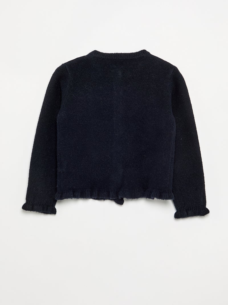 Vest met gerimpelde afwerkingen Blauw - Kiabi