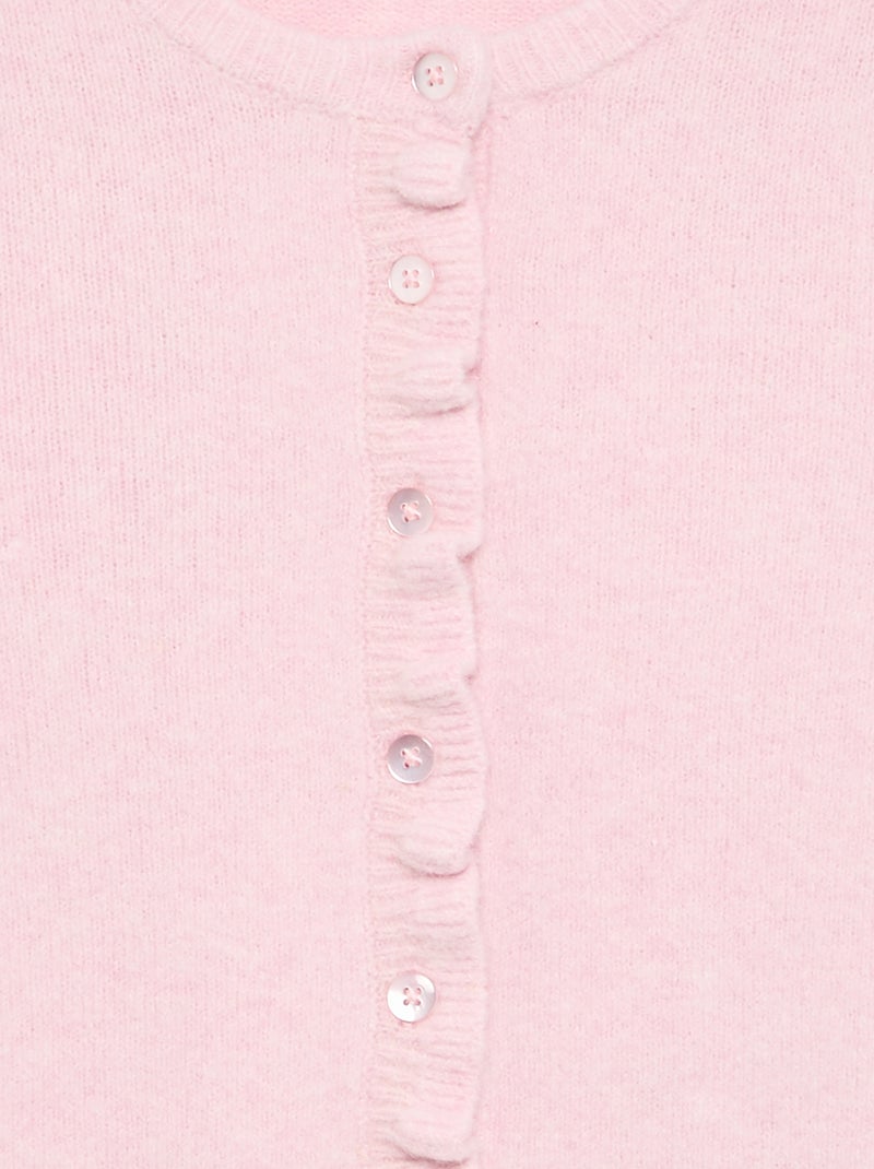 Vest met gerimpelde afwerkingen Rose - Kiabi