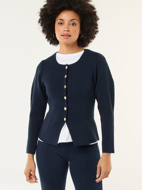 Vest met goudkleurige knopen - Kiabi