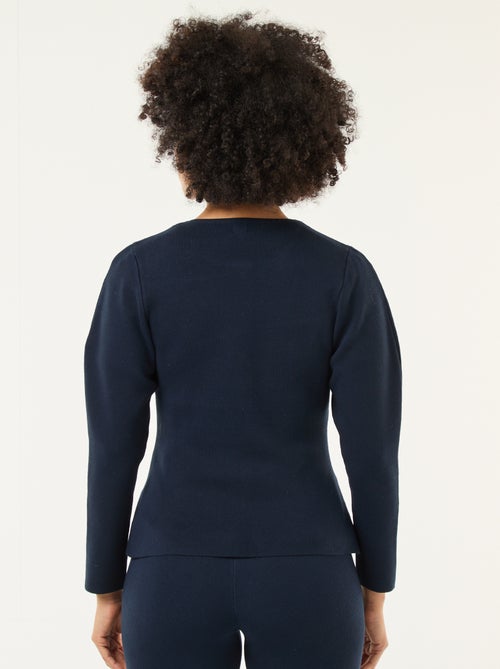 Vest met goudkleurige knopen - Kiabi