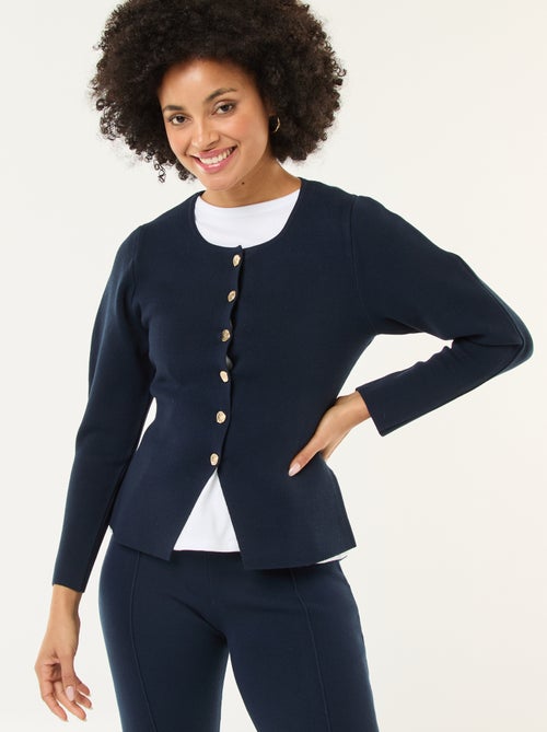 Vest met goudkleurige knopen - Kiabi