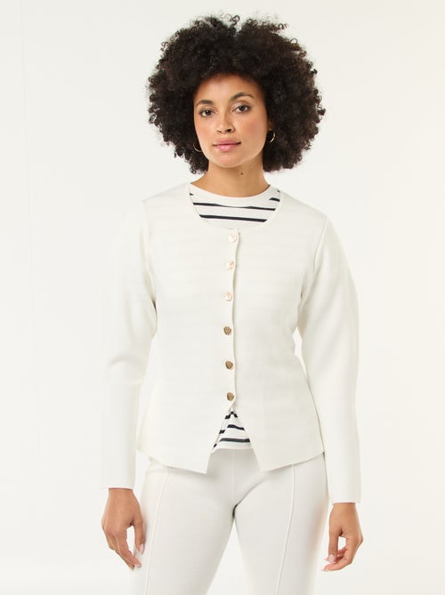 Vest met goudkleurige knopen - Kiabi