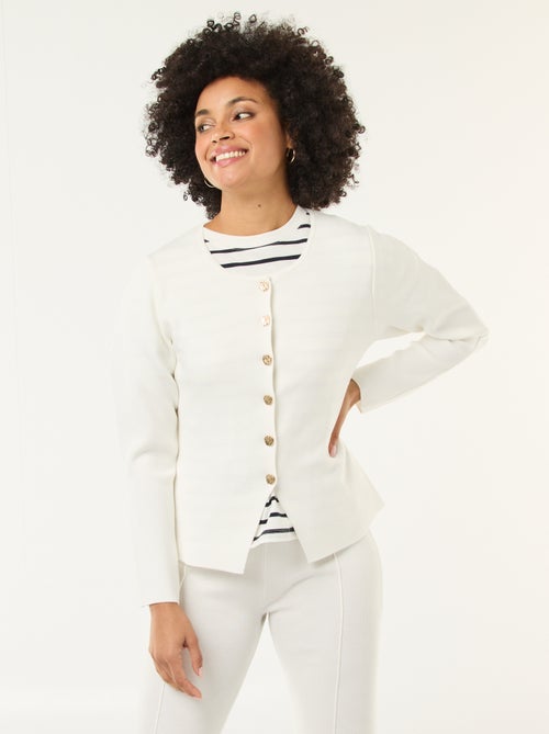 Vest met goudkleurige knopen - Kiabi