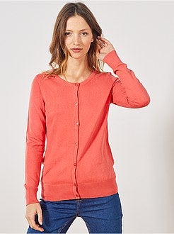 Vest met knopen van fijn tricot - Kiabi