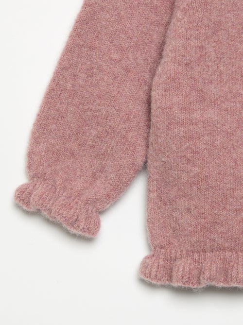 Vest met lange mouwen en ruches - Kiabi
