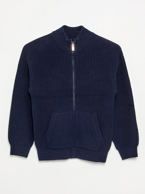 Vest met opstaande kraag en rits - Kiabi