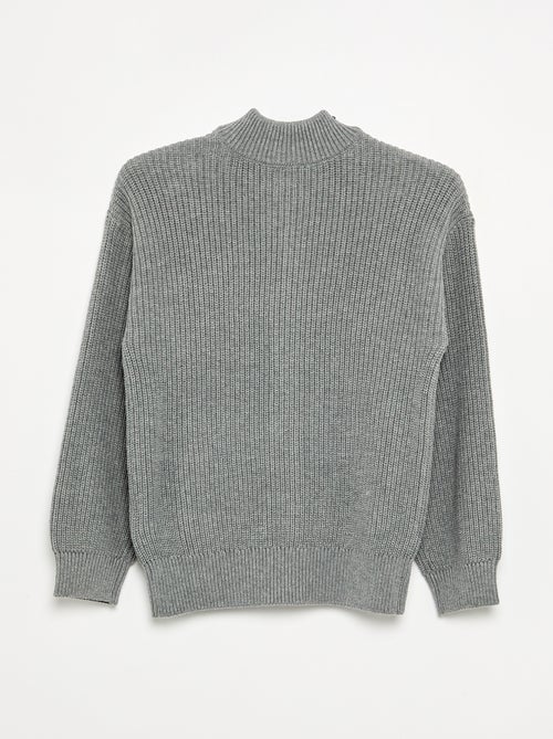 Vest met opstaande kraag en rits - Kiabi