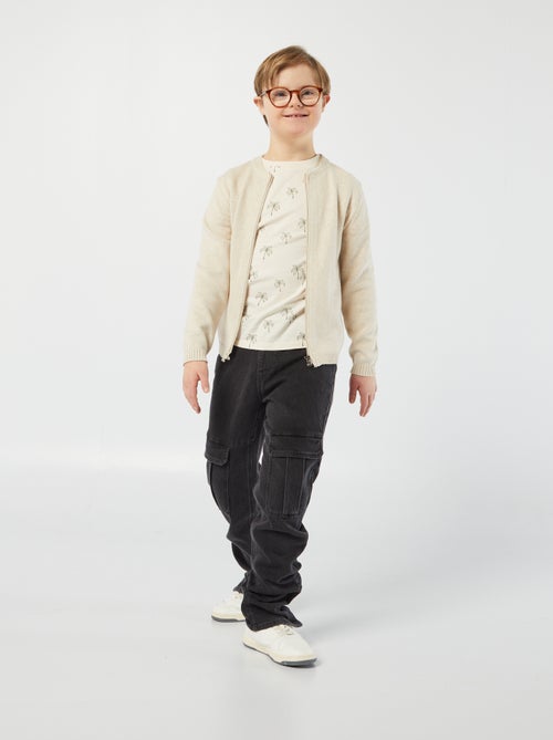 Vest met rits - gemakkelijk aan te trekken collectie - Kiabi