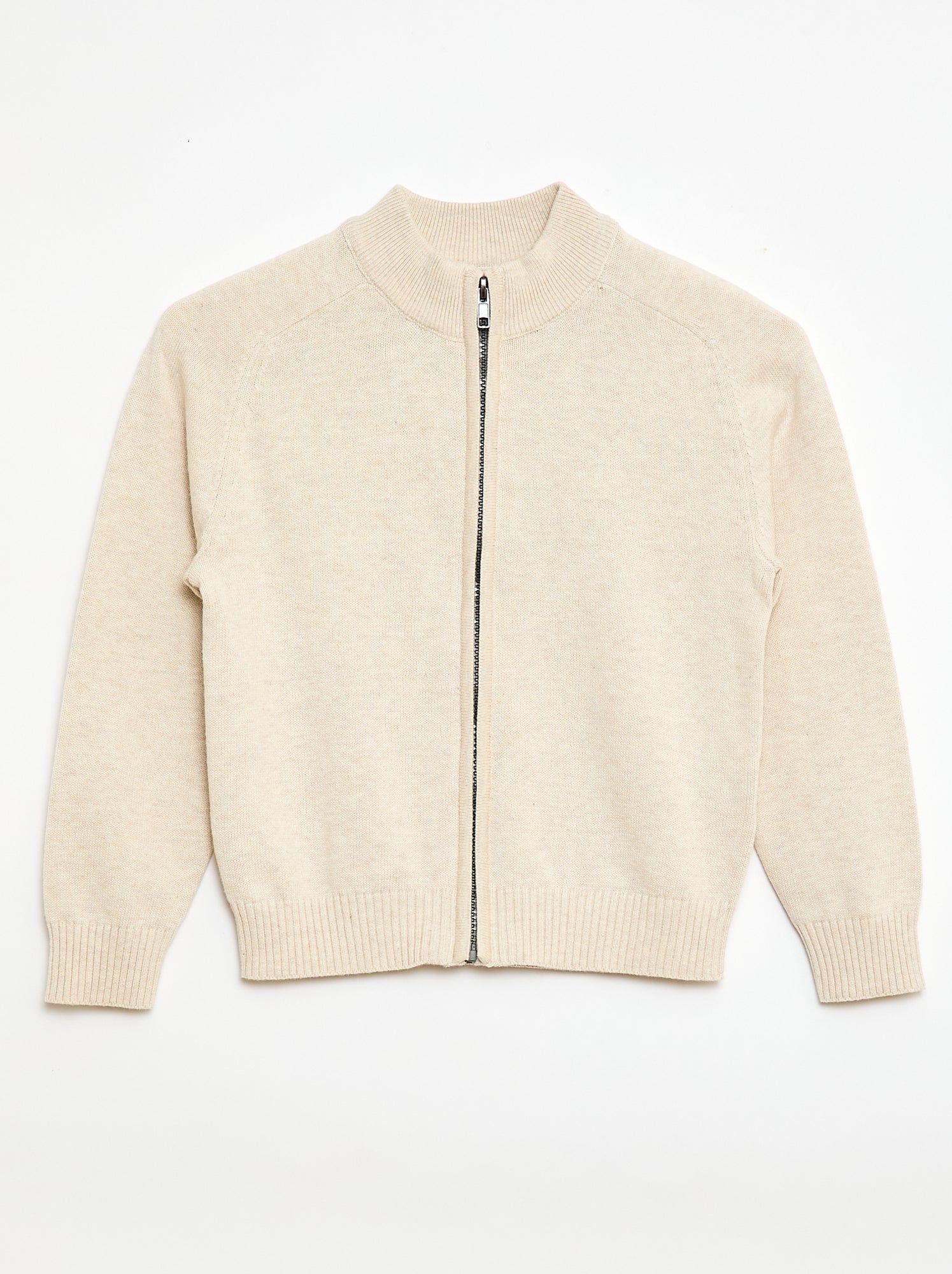 Vest met rits en opstaande kraag