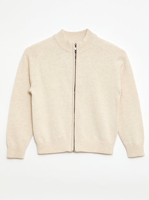 Vest met rits en opstaande kraag - Kiabi