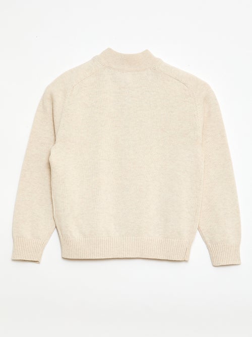 Vest met rits en opstaande kraag - Kiabi