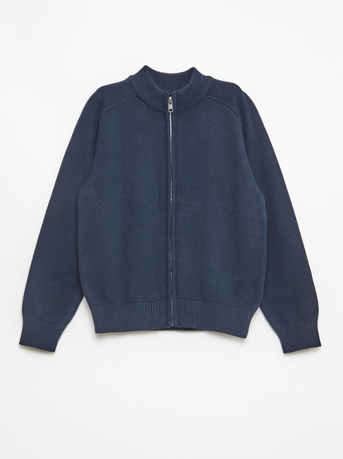 Vest met rits en opstaande kraag - Kiabi