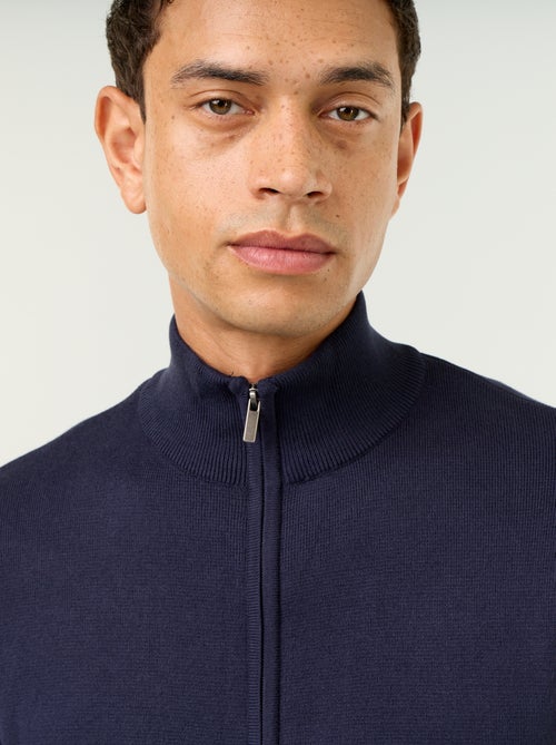 Vest met rits en opstaande kraag - Kiabi
