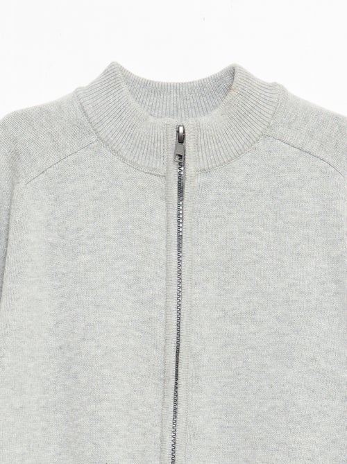 Vest met rits en opstaande kraag - Kiabi