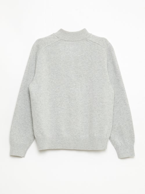 Vest met rits en opstaande kraag - Kiabi