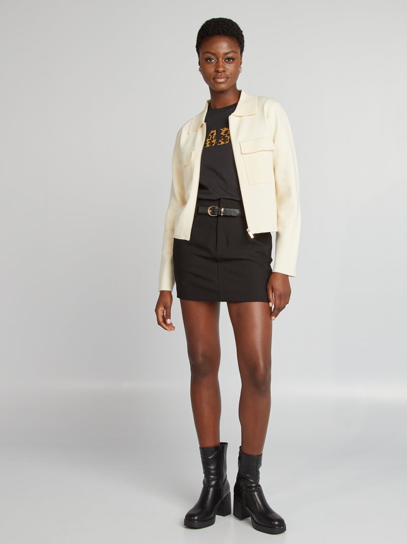 Vest met rits en polokraag BIEGE - Kiabi