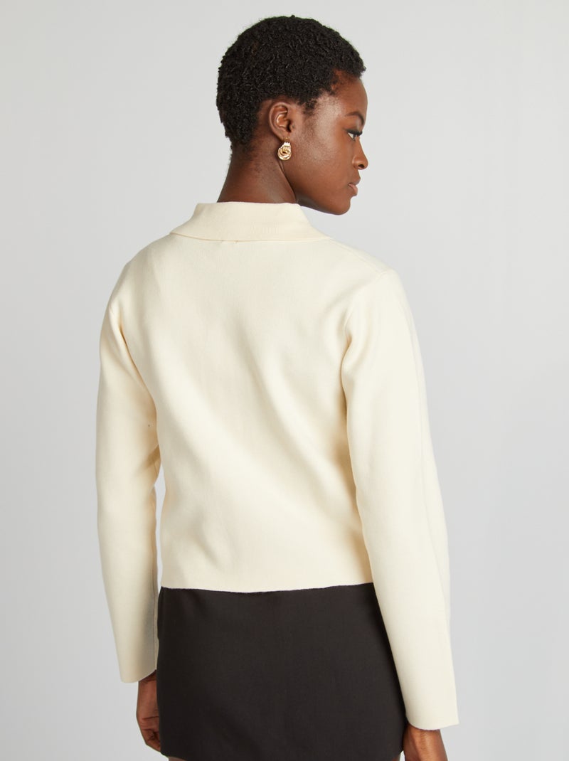 Vest met rits en polokraag BIEGE - Kiabi