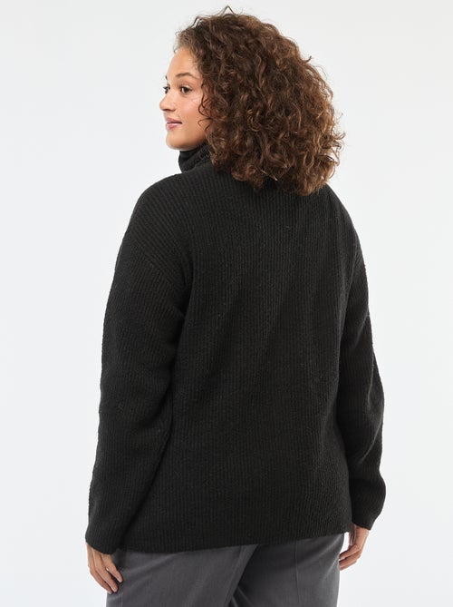 Vest met rits en schipperskraag - Kiabi