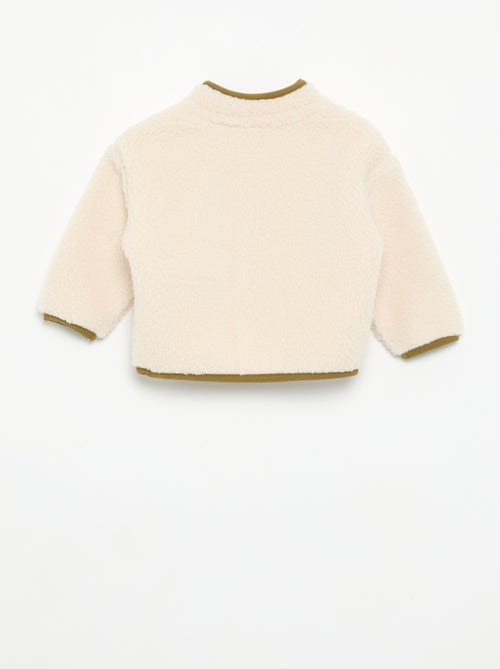 Vest met schapenvachteffect en lange mouwen - Kiabi Vest met schapenvachteffect en lange mouwen - Kiabi