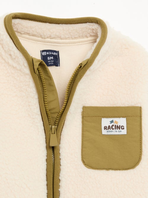 Vest met schapenvachteffect en lange mouwen - Kiabi Vest met schapenvachteffect en lange mouwen - Kiabi