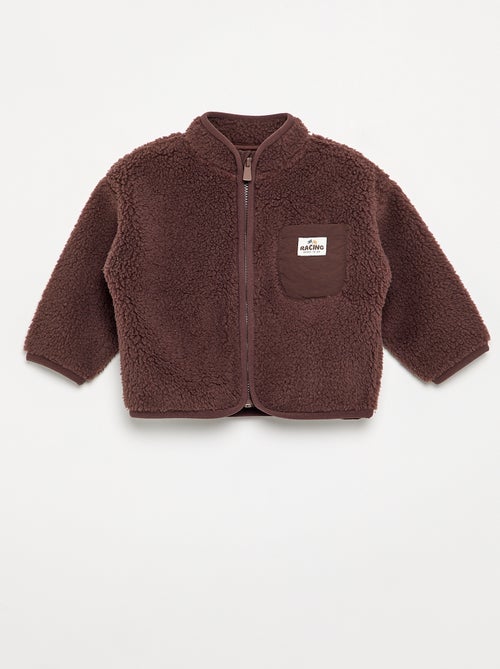 Vest met schapenvachteffect en lange mouwen - Kiabi Vest met schapenvachteffect en lange mouwen - Kiabi