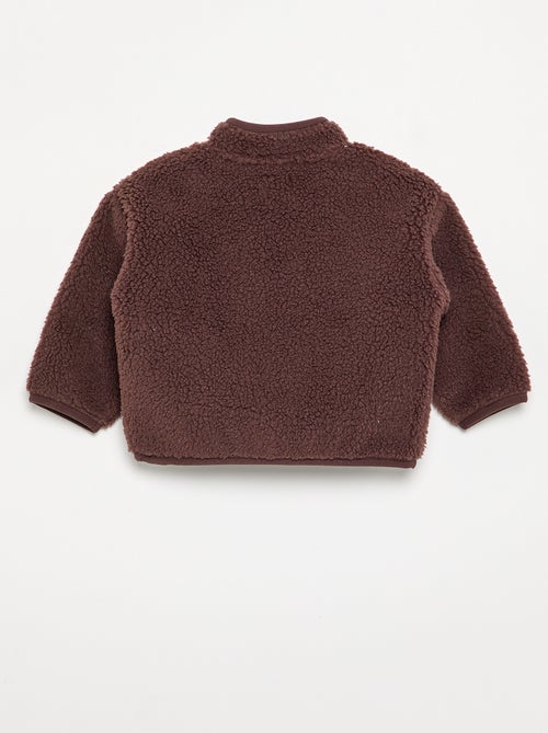 Vest met schapenvachteffect en lange mouwen - Kiabi Vest met schapenvachteffect en lange mouwen - Kiabi