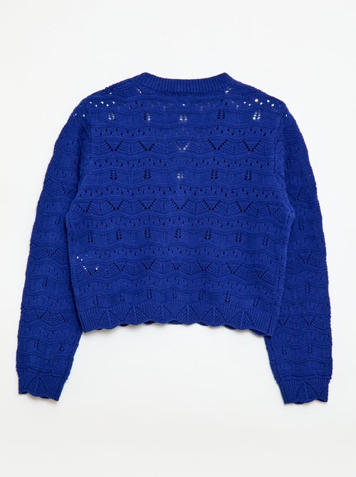 Vest van ajourgebreide stof - Kiabi