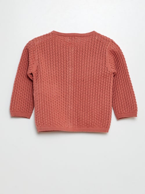 Vest van ajourtricot - Kiabi