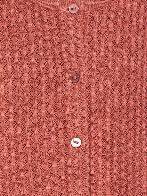 Vest van ajourtricot - Kiabi