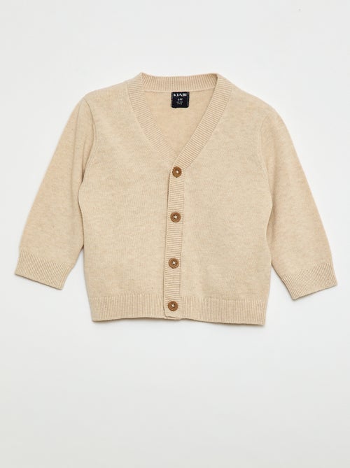 Vest van dun tricot met V-hals - Kiabi