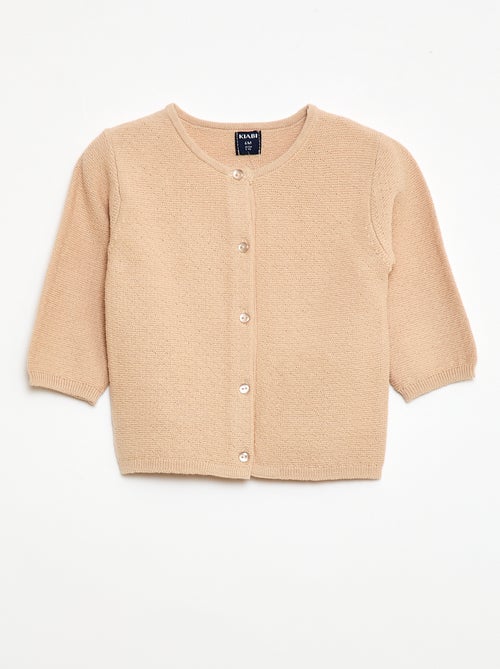 Vest van fantasie ajourgebreide stof - Kiabi