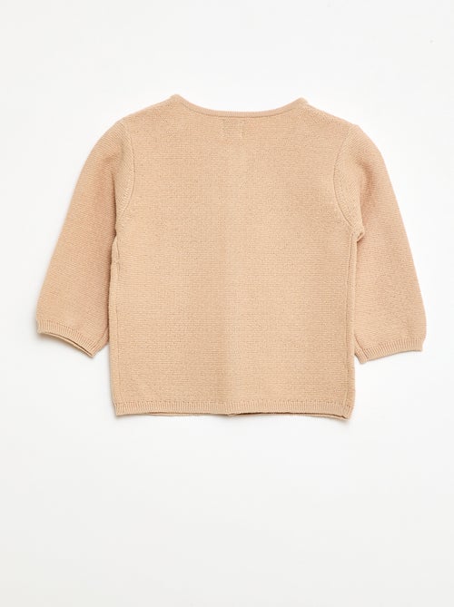 Vest van fantasie ajourgebreide stof - Kiabi