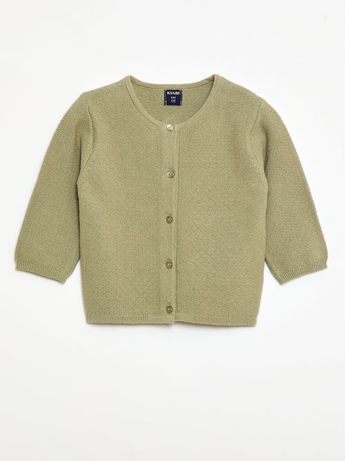 Vest van fantasie ajourgebreide stof - Kiabi