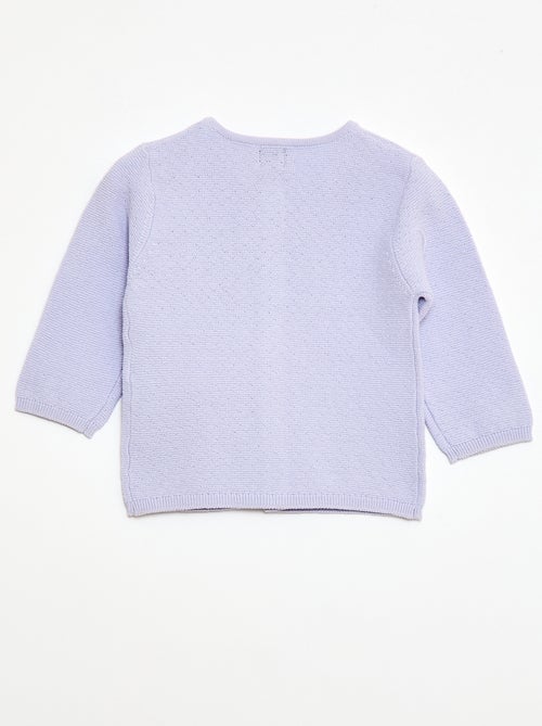 Vest van fantasie ajourgebreide stof - Kiabi