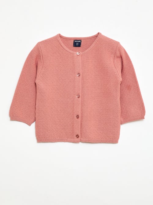 Vest van fantasie ajourgebreide stof - Kiabi