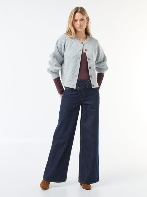 Vest van grof gebreid tricot - Kiabi