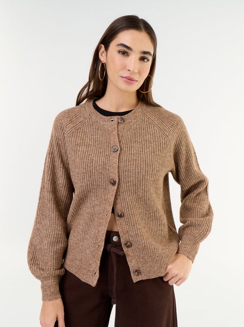 Vest van grofgebreide stof - Kiabi