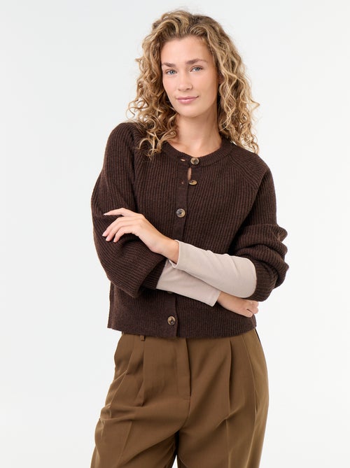 Vest van grofgebreide stof - Kiabi Vest van grofgebreide stof - Kiabi