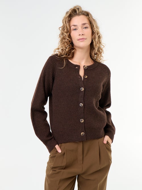 Vest van grofgebreide stof - Kiabi Vest van grofgebreide stof - Kiabi
