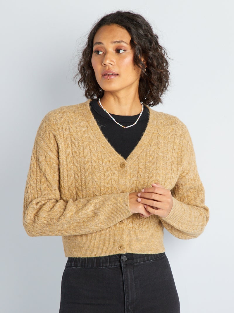 Vest van kabeltricot BIEGE - Kiabi