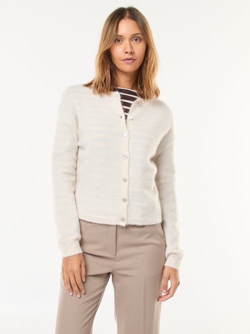 Vest van mohair- en wolmix - Kiabi