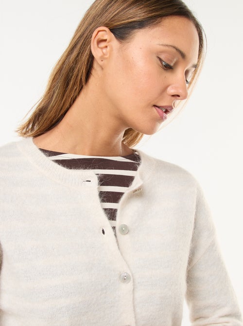 Vest van mohair- en wolmix - Kiabi