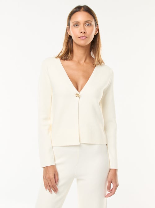 Vest van ottoman-stof - Kiabi