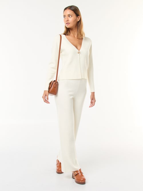 Vest van ottoman-stof - Kiabi