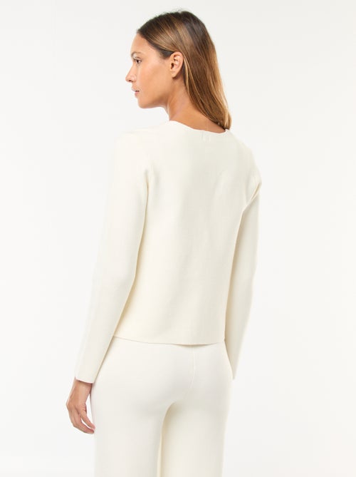 Vest van ottoman-stof - Kiabi