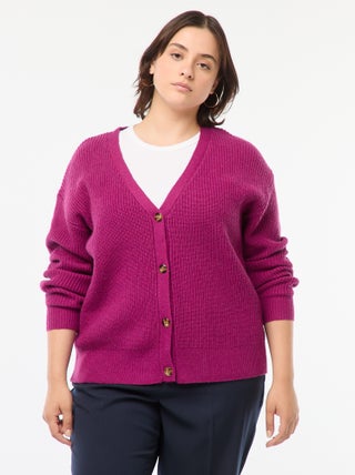 Vest van ribtricot